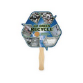 Eco Recycle Shape Single Hand Fan